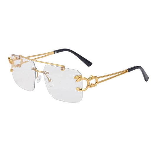 New Retro Rimless Sunglasses for Men Steampunk Sunglasses Women Punk Fashion Glasses Vintage Shades Gafas De Sol Sonnenbrill Sun