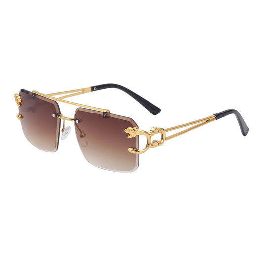 New Retro Rimless Sunglasses for Men Steampunk Sunglasses Women Punk Fashion Glasses Vintage Shades Gafas De Sol Sonnenbrill Sun