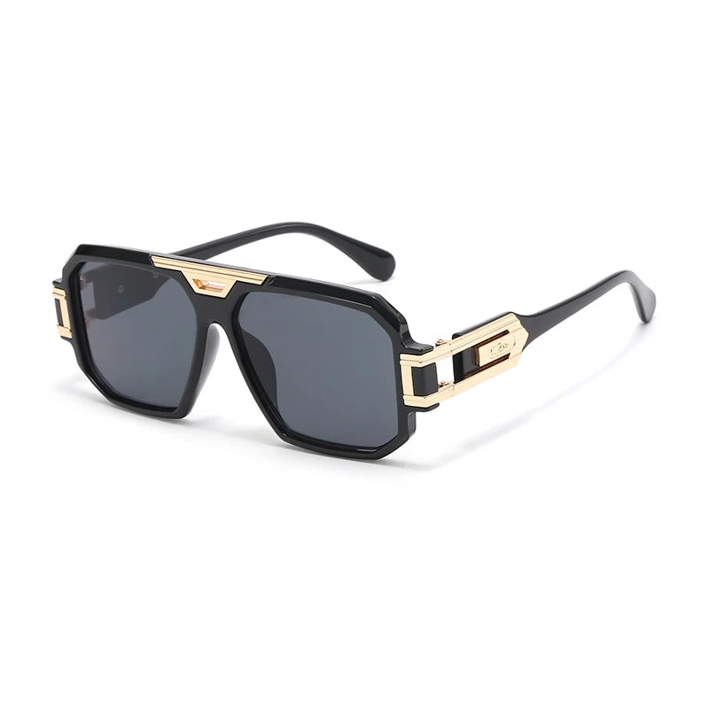 New Fashion Retro Sunglasses Big Frame Men'S Sunglasses Punk Sunglasses UV400 Protection